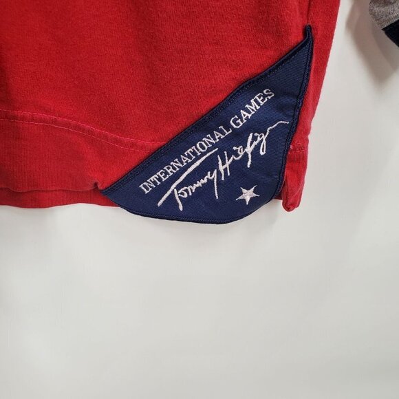 Tommy Hilfiger International Games Sweatshirt Vintage Look Stripe Large Men - Picture 6 of 10
